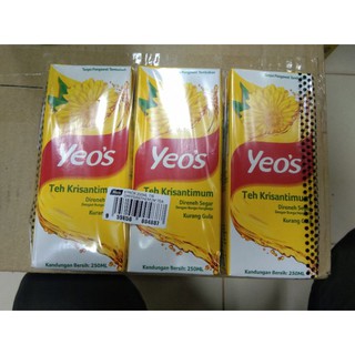 น้ำเก็กฮวย yeos 250ml รุ่นยกลัง 1*4*6