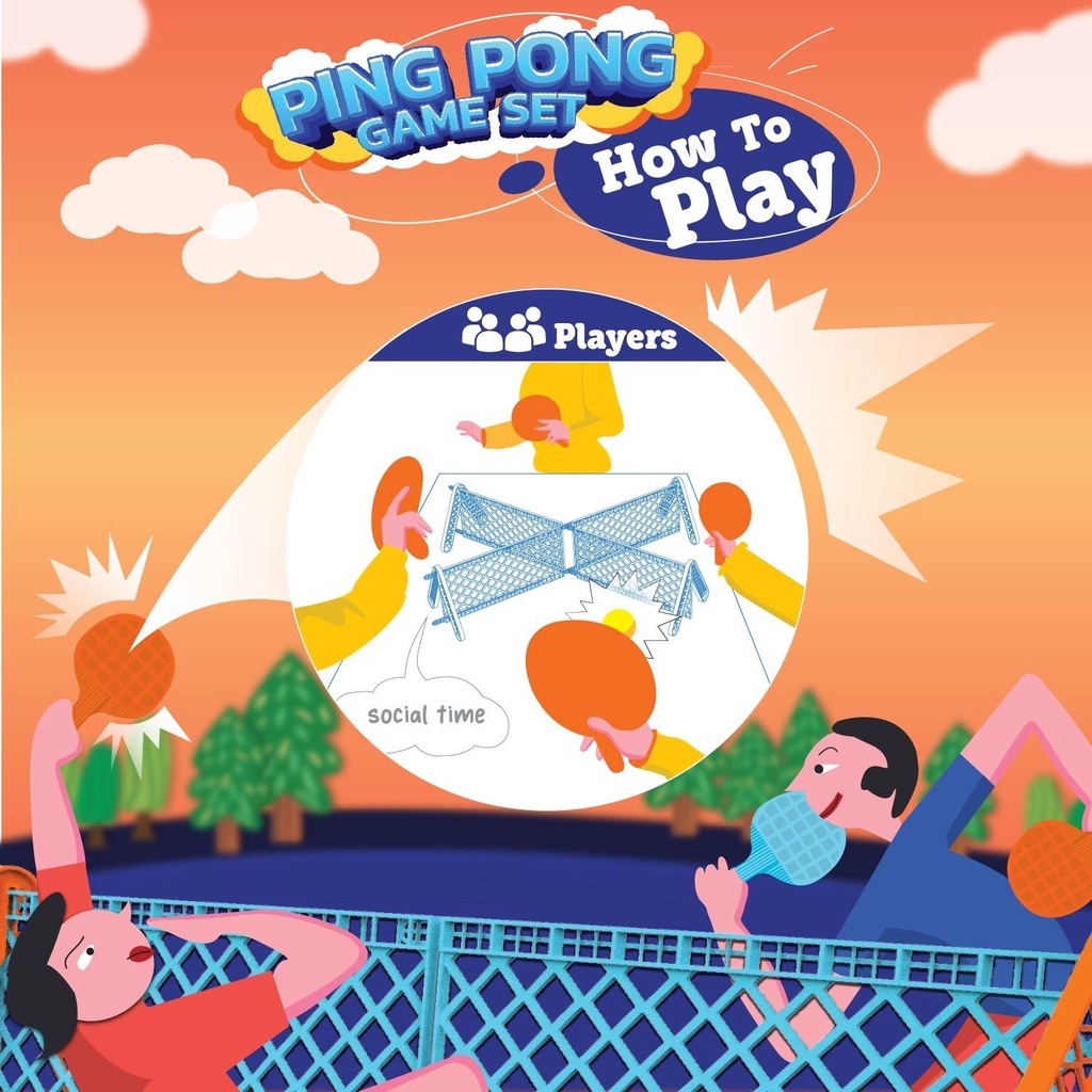 dtoy-ของเล่นชุดปิงปอง-ping-pong-game-set