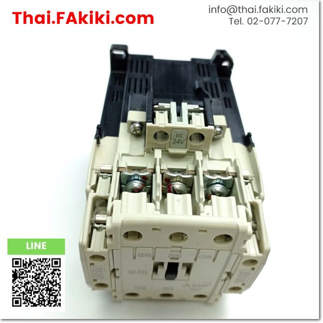 พร้อมส่ง-d-used-sd-t35-magnetic-contactor-แมกเนติก-คอนแทคเตอร์-สเปค-dc24v-2a-2b-mitsubishi-66-002-586