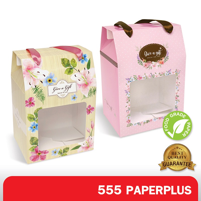 555paperplus-ซื้อใน-live-ลด-50-กล่องหูหิ้ว-10-กล่อง-17-3x12-7x22-ซม-bk41w-กล่องคุกกี้-กล่องหูหิ้ว-แบบมีลาย-กล่องจัดgift-set