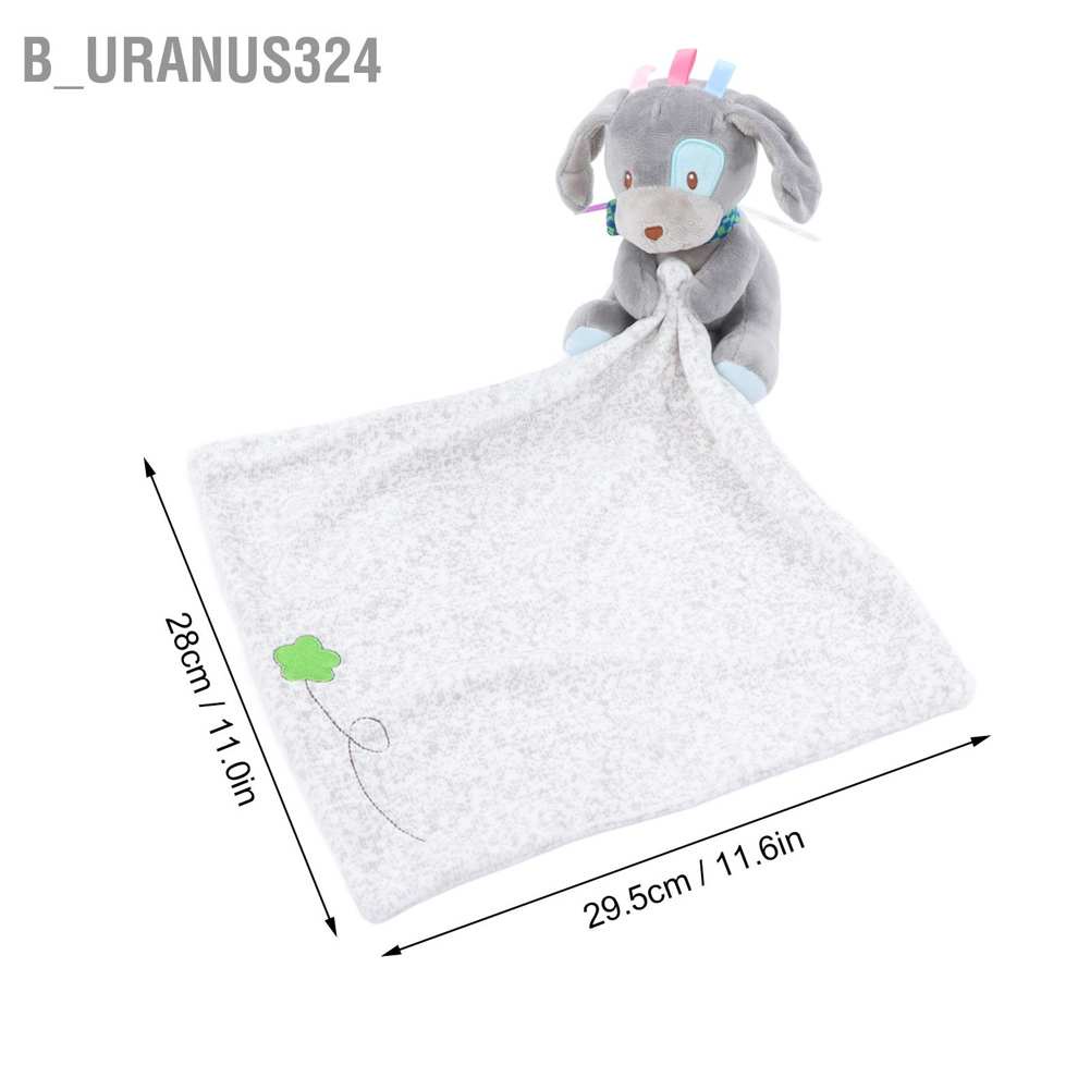 b-uranus324-baby-security-blanket-soft-comfortable-cute-puppy-design-good-water-absorption-towel-plush-toy-comfort-for-home