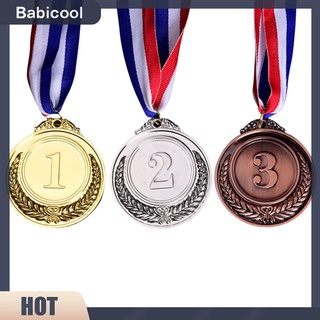 Babicool ป้ายรางวัลเหรียญรางวัล สีทอง สีเงิน สีบรอนซ์ สําหรับเด็ก