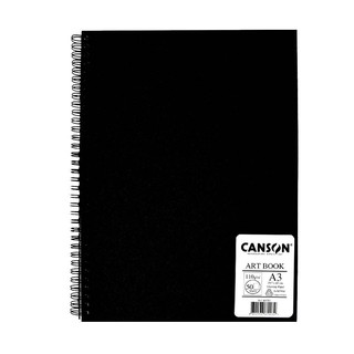 Canson(แคนสัน) สมุดสเก็ตซ์ วี-ไดอารี่ หนา 110 gsm. บรรจุ 50 แผ่น ขนาด A3