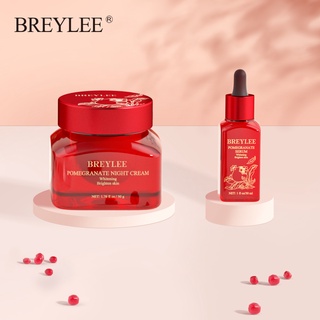 [จัดส่งไว]BREYLEE ครีมทับทิมไวท์เทนนิ่ง มอยส์เจอไรเซอร์ซ่อมแซมริ้วรอย 50 กรัม+เซรั่มทับทิมลบจุดด่างดำ