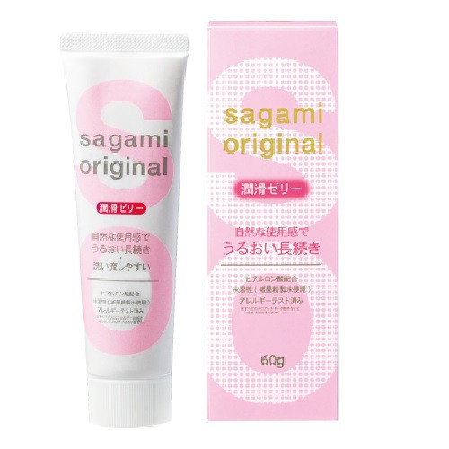 sagami-original-lubricating-jelly-ซากามิ-เจลหล่อลื่น-ให้ความชุ่มชื้นล้างออกง่าย-ไม่มีสีไม่กลิ่น-ไม่เหนี่ยวเหนอะ-ขนาด-60g