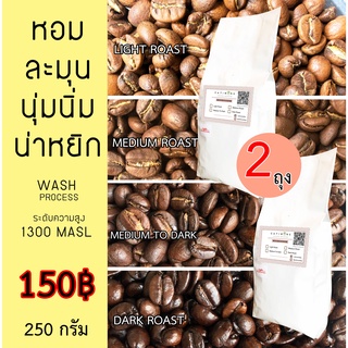 ( 250 กรัม X 2ถุง =  500 กรัม) อราบิก้า Catimore เมล็ดกาแฟสด กาแฟสด กาแฟบด กาแฟคั่ว อราบิก้า100% Premium