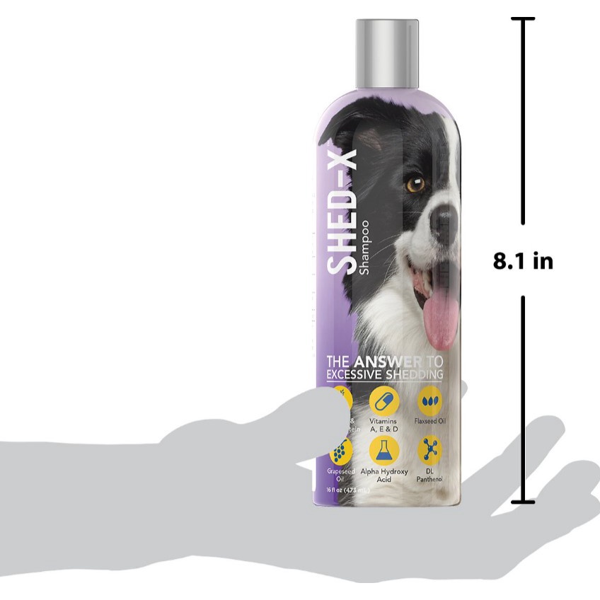 Shed-X แชมพูสุนัขสูตรลดขนร่วง Shed Control Dog Shampoo และบำรุงขนขนาด ...