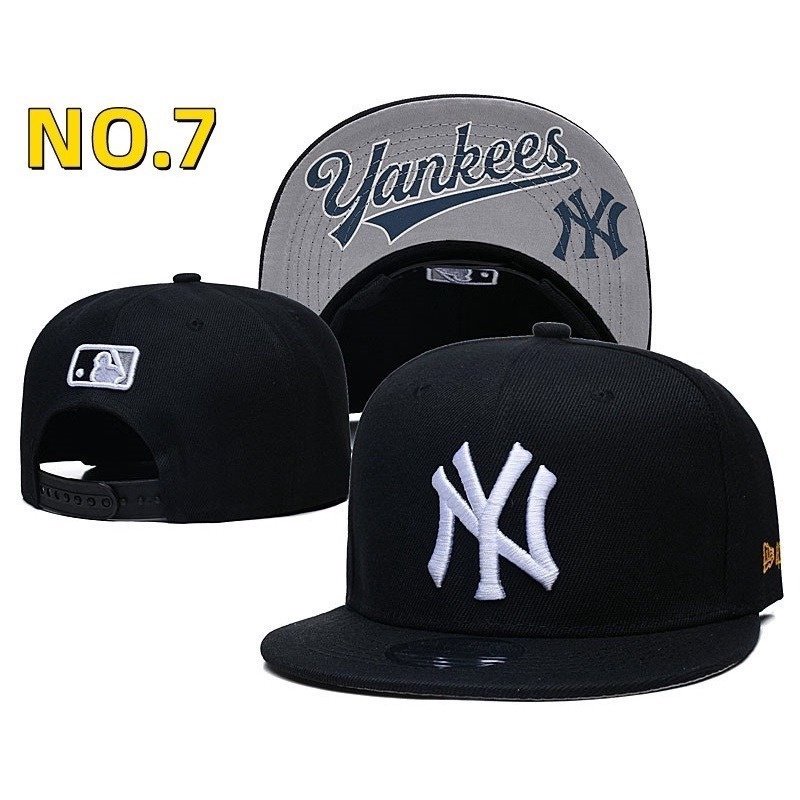 newera-mlb-หมวกเบสบอลแฟชั่น-ปรับขนาดได้-สีดํา-สไตล์ฮิปฮอป-h72b