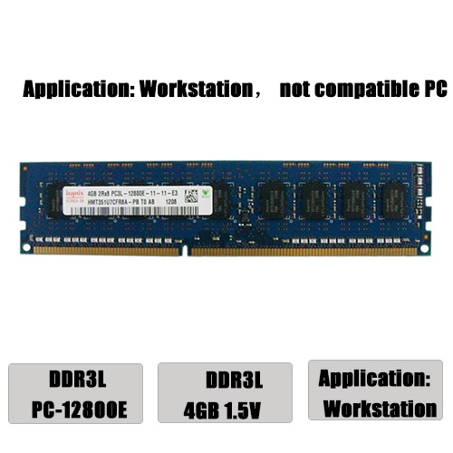 ddr3l-hynix-ecc-ram-4gb-1600mhz-หน่วยความจำเวิร์กสเตชัน-240pin-1-35v-ecc-pc3l-12800e-หน่วยความจำ-udimm-ที่ไม่มีบัฟเฟอร์