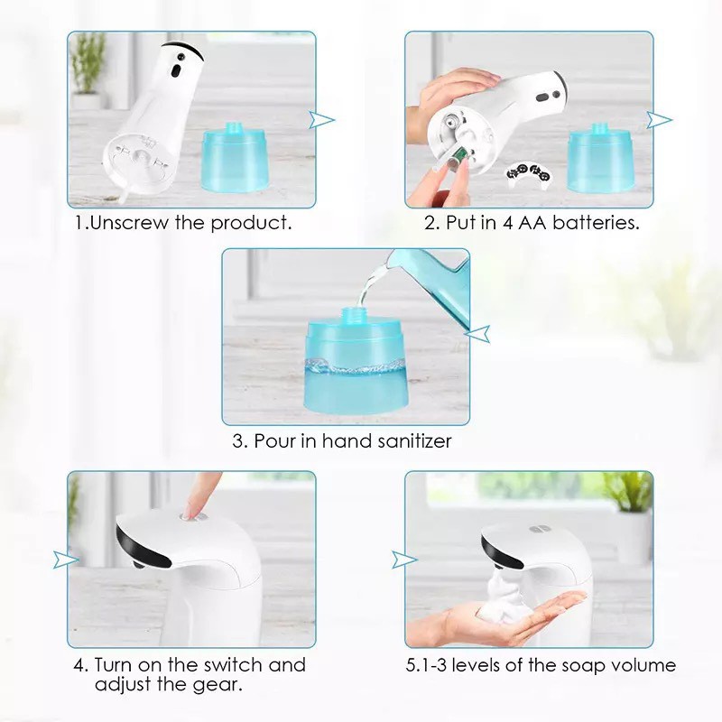 เครื่องจ่ายโฟมอัตโนมัติ-เครื่องจ่ายแอลกอฮอล์-automatic-induction-foam-soap-dispenser