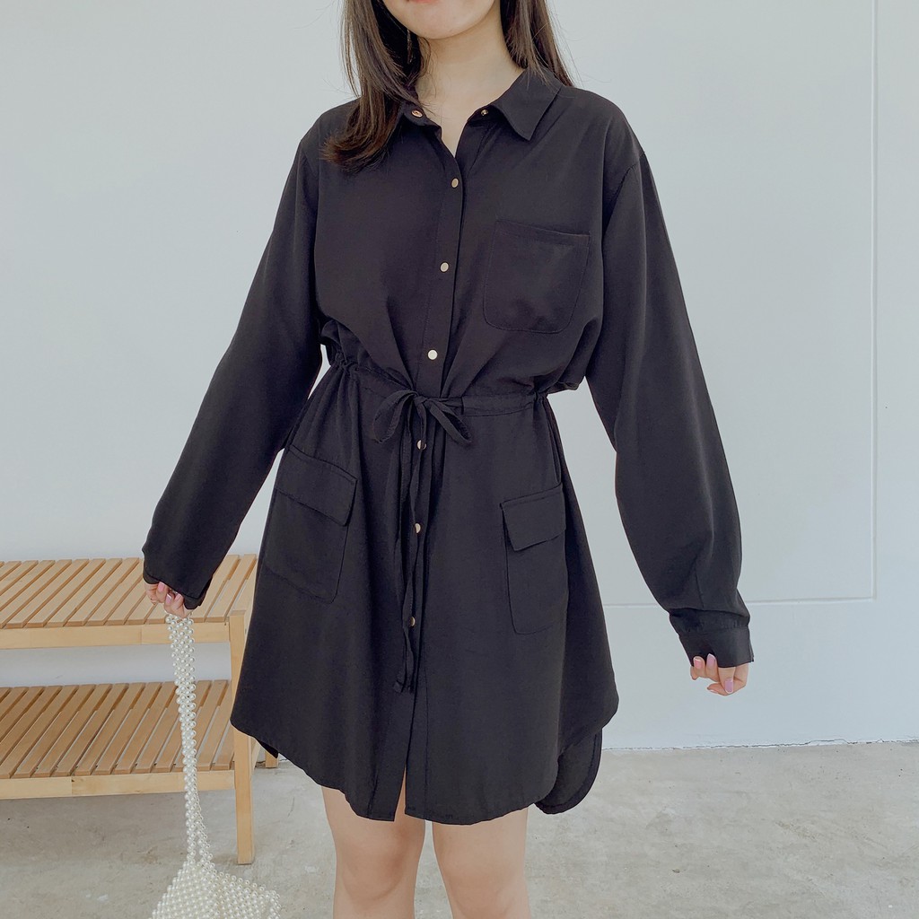 พร้อมส่ง-oversize-shirt-dress-mulan-มี-2-สี