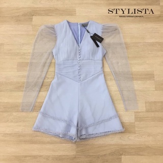 จั้มสูทคอวววี แขนยาวซีทรู TAG :: STYLISTA Code : ST92012