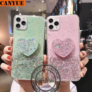 Huawei Nova 7i 7 Pro 6 SE 5T 4 3i 3e 3 Bling Glitter Star Silicone Case Luxury Foil Powder Soft Cover Crystal Protective Flexible Shine Phone Casing for Nova7i Nova7 Nova6 SE Nova7Pro Nova7SE Nova5T Nova4 Nova3i Nova3 Nova3e + Heart Popsocket Airbag