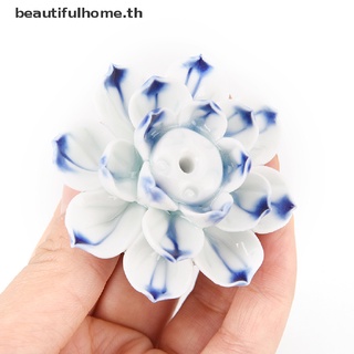 # บ้าน 7 ห้องนั่งเล่น # กระถางธูปเซรามิค รูปดอกบัว 1/3 หลุม