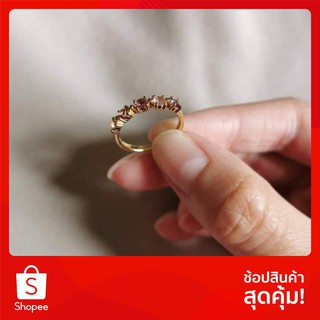 แหวนพลอยแท้ Pink Tourmaline พลอยสีชมพู (CHABA Collection) Gemstone ring