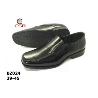 สินค้า ราคาถูกที่สุด!! รองเท้าหนังชาย แบบสวม สีดำ BZ024 39-45