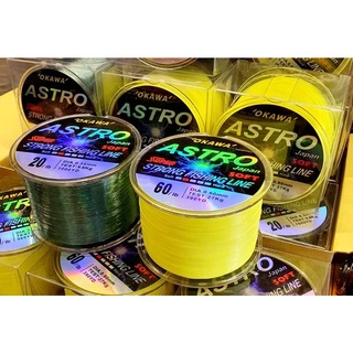 สินค้า สายเอ็น OKAWA  ASTRO  1/4  ม้วนใหญ่ สุดคุ้ม มีสีเขียว และเหลือง