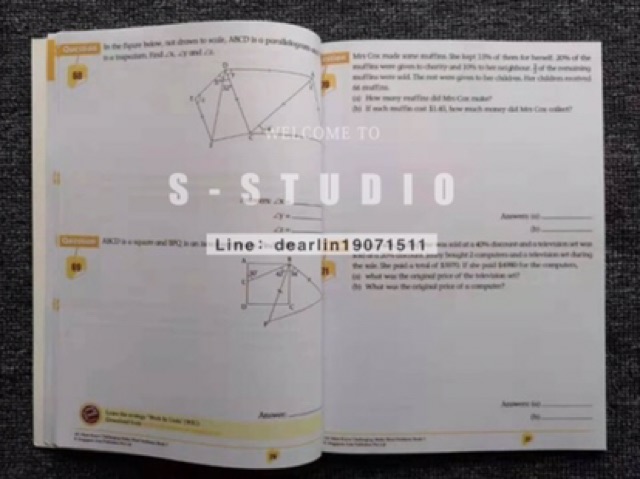หนังสือ 6เล่ม 101 Must Know Challenging Maths Word Problems | Shopee ...