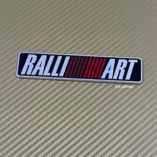 โลโก้ * RALLI ART เพลท งานอลูมิเนียม  ขนาด* 2.7 x 12 cm ราคาต่อชิ้น