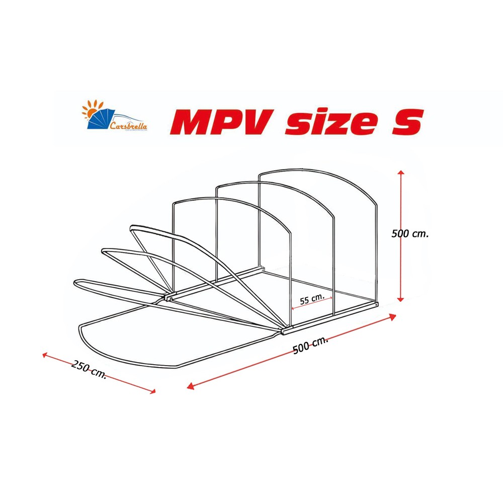 เต็นท์จอดรถพับเก็บได้-carsbrella-รุ่น-mpv-size-s-สำหรับรถยนต์ที่มีขนาดเล็ก-กลาง-ปกป้องฝน-น้ำ-แรงลม-ฝุ่น-สัตว์เลี้ยง