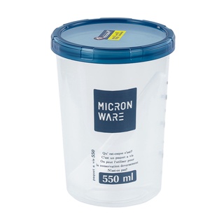 Chaixing Home ขวดโหลทรงกลมฝาหมุนพร้อมช้อน (มีสเกล) MICRON WARE รุ่น 9633 ขนาด 550 มล.