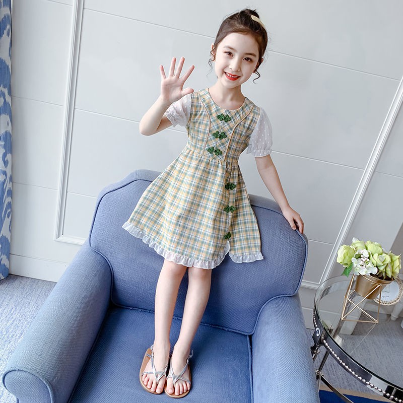 เสื้อผ้าเด็กสาว-2020-ชุดใหม่ชุดฤดูร้อนปรับปรุงตาข่ายชุดเจ้าหญิงสาวน้อยฤดูร้อนเด็กชุด-cheongsam-ออกเมื่อวันที่-28-เมษายน