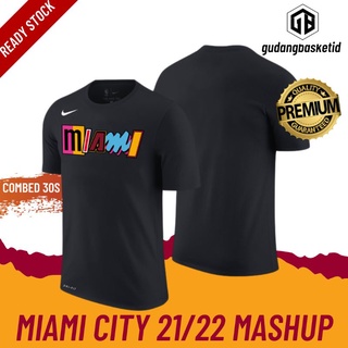 เสื้อยืดพิมพ์ลายแฟชั่นเสื้อยืดกีฬาบาสเก็ตบอล ลาย Nba Gametime Miami Heat City Edition 2022 2022