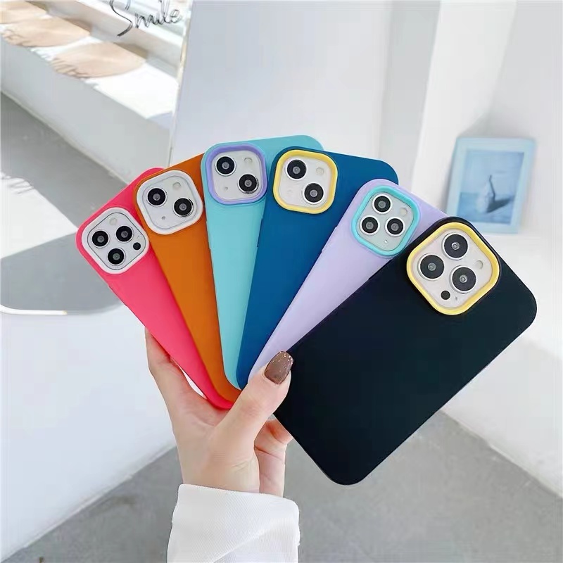 ภาพสินค้าเคส สำหรับ 12 เคสประกบสีพื้นมาใหม่ 6 i7 6plus 7plus 8plus xr 11 12pro 12promax 13 13promax 13pro จากร้าน dimi888 บน Shopee ภาพที่ 3