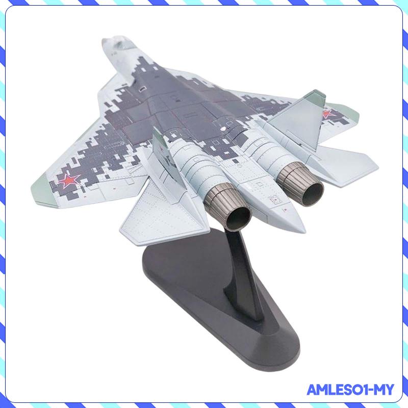 amleso1-โมเดลเครื่องบินรบรัสเซีย-สเกล-1-100-su-27-su-30-su-57-us-f-35b-สําหรับเก็บสะสม-และของขวัญ