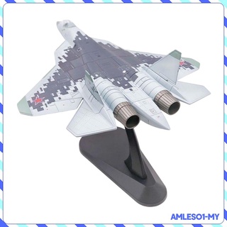 [Amleso1] โมเดลเครื่องบินรบรัสเซีย สเกล 1:100 Su-27 Su-30 Su-57 US F-35B สําหรับเก็บสะสม และของขวัญ