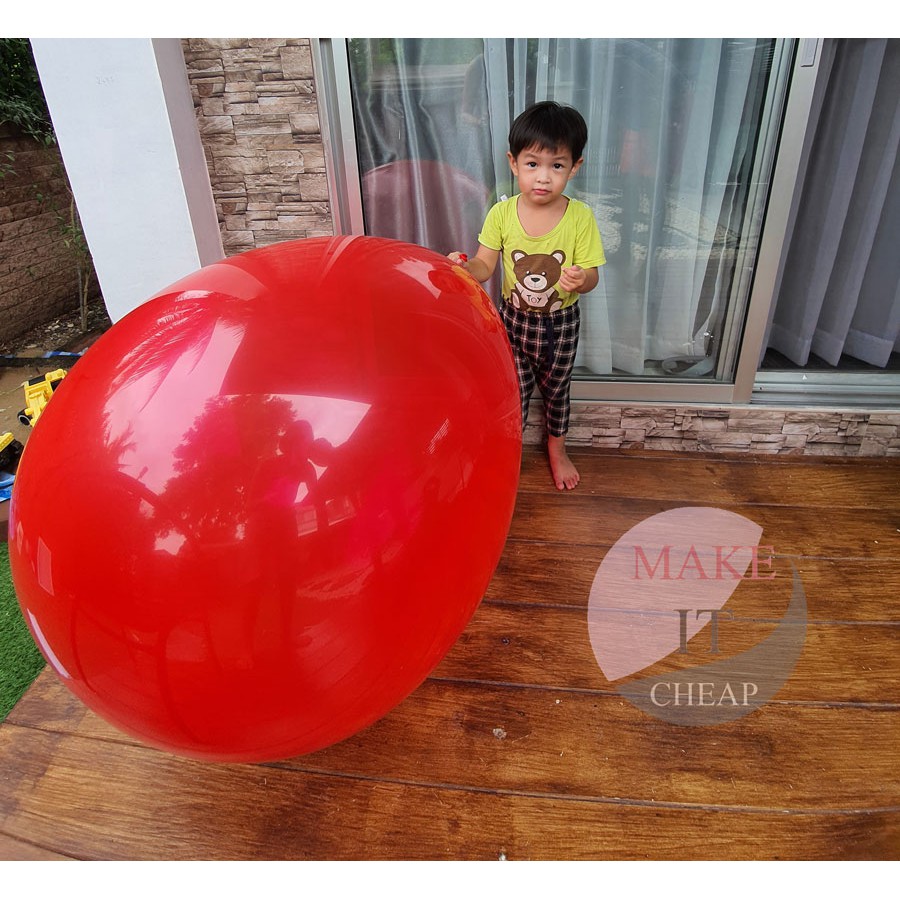 ภาพหน้าปกสินค้าพร้อมส่ง ลูกโป่งยักษ์ Big balloons ลูกโป่งขนาดใหญ่ 36 นิ้วหนา 25 กรัม ลูกโป่งจับโบ้ จากร้าน puinooncii บน Shopee