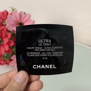 แท้💯 Chanel ultra Le teint 0.9ml สีB30 ผิวขาวเหลือง แบบซอง