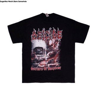 คอลูกเรือเสื้อยืดคอกลมเสื้อยืด Band - DEICIDE - Oversize Off BLASPHEMY TS - Mผ้าฝ้ายแท้