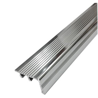 STEP NOSING NAS-451510 SILVER 1.5M จมูกบันไดอะลูมิเนียม NAS-451510 เงินเงา 1.5 ม. จมูกบันได อุปกรณ์ตกแต่งพื้นและผนัง วัส