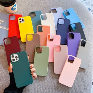 เคสโทรศัพท์ ชนิดซิลิโคน สีสันสดใส สำหรับ iPhone 11 12 13 Pro Max 6 6 S 7 8 Plus X XR XS Max SE  2020