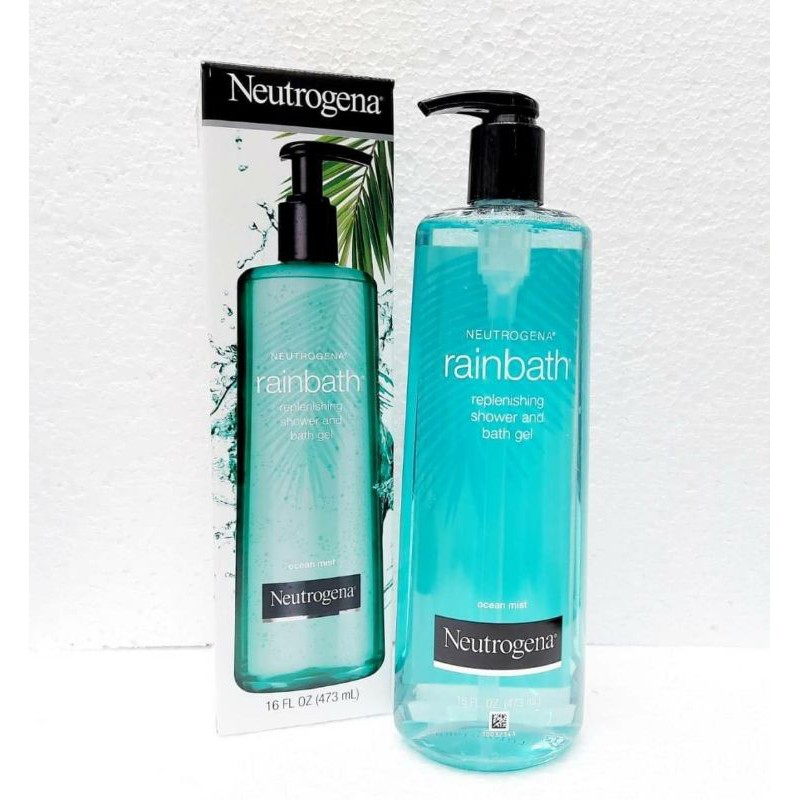 Neutrogena Rainbath Replenishing Shower and Bath Gel Ocean Mist 16 fl.oz (473ml.) สีฟ้า Shopee