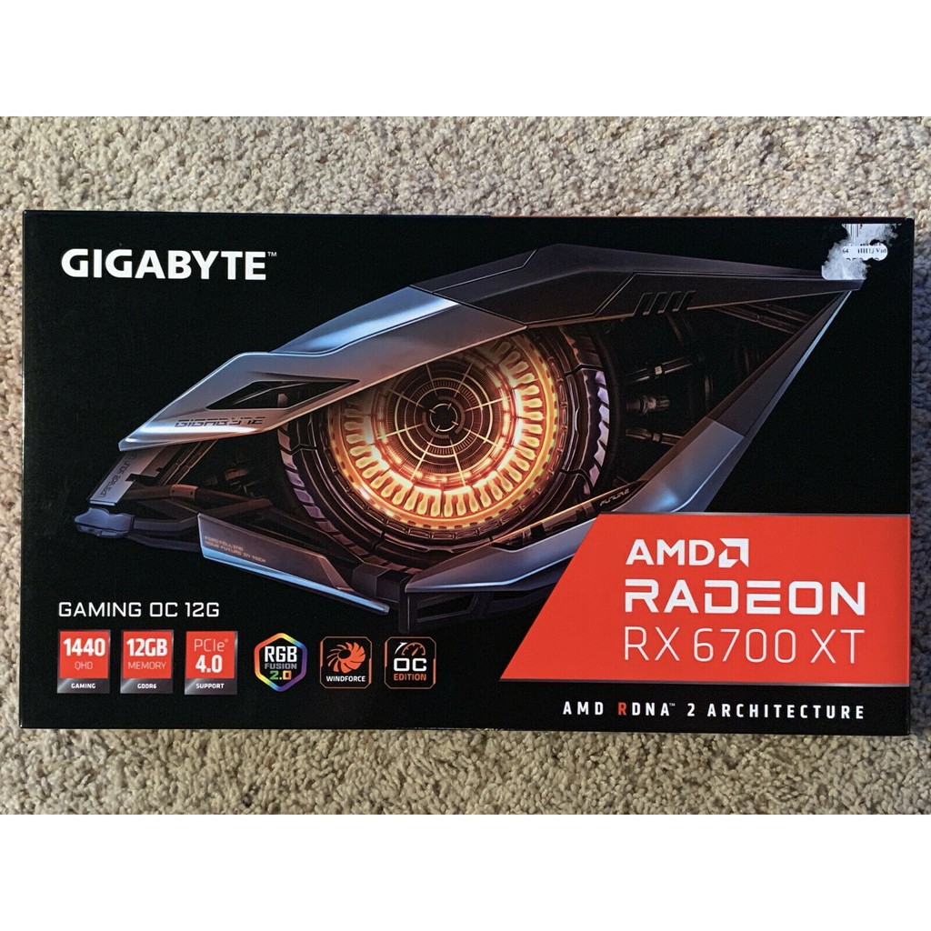 RX 6700 XT Gigabyte AMD RADEON GAMING OC 12GB Graphics Video Card ...
