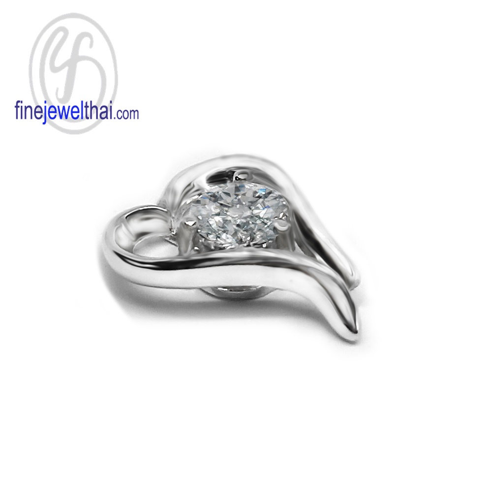 finejewelthai-จี้-เพชร-จี้เพชร-เพชรพรีเมียม-จี้เงินแท้-diamond-cz-silver-pendant-p1113cz-ราคาเฉพาะจี้