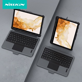 NILLKIN เคสคีย์บอร์ดบลูทูธ พร้อมขาตั้งในตัว สําหรับ Samsung Galaxy Tab S8 5G