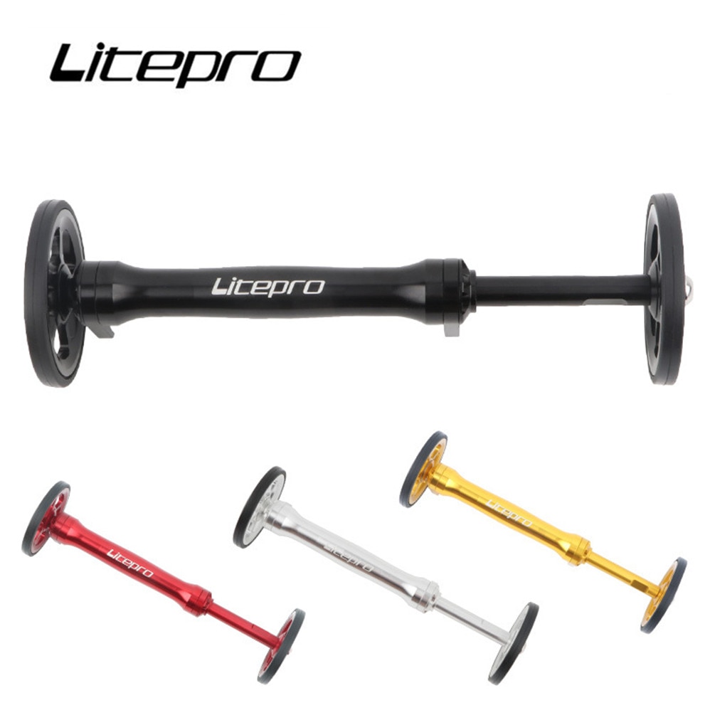 Litepro จักรยานพับ Easy Wheel Extension Rod Telescopic Bar จักรยาน ...