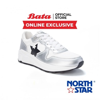 ภาพหน้าปกสินค้าBata บาจา ยี่ห้อ North Star รองเท้าสนีคเคอร์ รองเท้าผ้าใบ รองเท้าผ้าใบแฟชั่น สำหรับผู้หญิง รุ่น Adonica สีขาว 5201010 ที่เกี่ยวข้อง