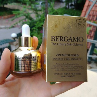 Bergamo The Luxury Skin Science Premium Gold Wrinkle Care Ampoule 30ml