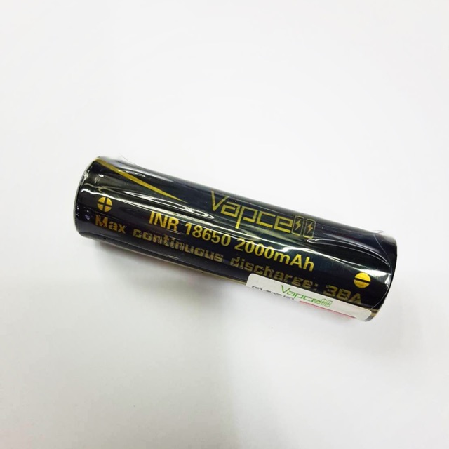 vapcell-inr-18650-2000mah-max-continuous-discharge-38a-แพค1ก้อน