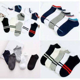 ภาพขนาดย่อของภาพหน้าปกสินค้าถุงเท้า ข้อสั้น 1 คู่ Black / Grey / White Socks เนื้อผ้านุ่มสบาย ระบายอากาศ ไม่อับชื้น ไม่ส่งกลิ่นเหม็น 黑白灰 袜子 จากร้าน shenggaozhou2489 บน Shopee ภาพที่ 7