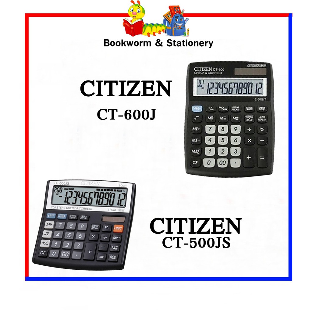 อุปกรณ์อิเล็กทรอนิกส์-เครื่องคำนวณ-citizen-คละสี