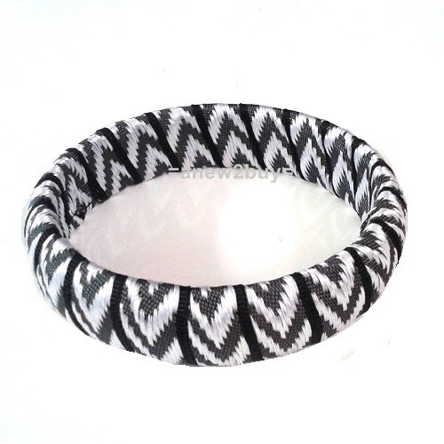 กำไลข้อมือแฮนด์เมด-handmade-ribbon-fabric-wrapped-bangle-bracelet