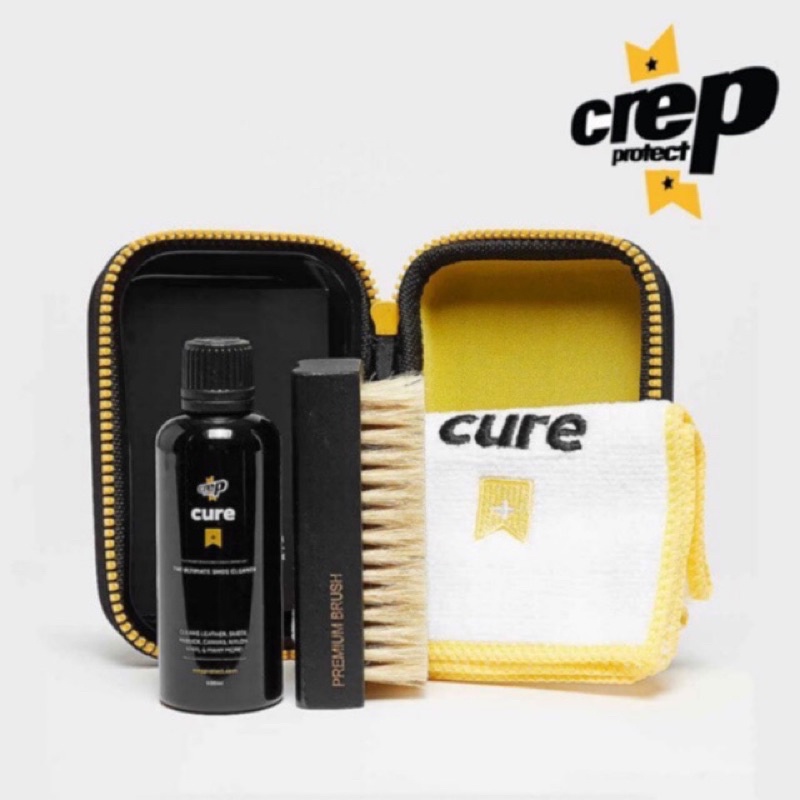 ภาพหน้าปกสินค้าCrep Protect Cure Set ชุดทำความสะอาดรองเท้า (Shoe Cleaning Kit)  น้ำยา+แปรง+ผ้าไมโครไฟเบอร์  สินค้าใหม่ ลิขสิทธิ์แท้ จากร้าน at.exclusive บน Shopee