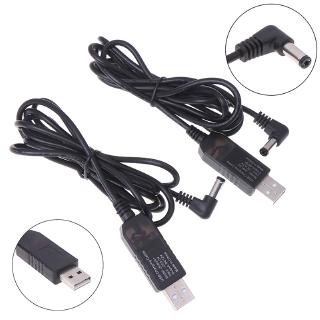 【ALI】ตัวแปลงแจ็คเชื่อมต่อ Usb dc 5v เป็น dc 9v 12v step up cable 2.1x5.5 มม.