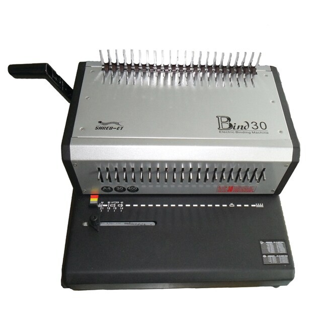 เครื่องเข้าเล่มไฟฟ้า เชร็ดเอท E-BIND 30 | Shopee Thailand