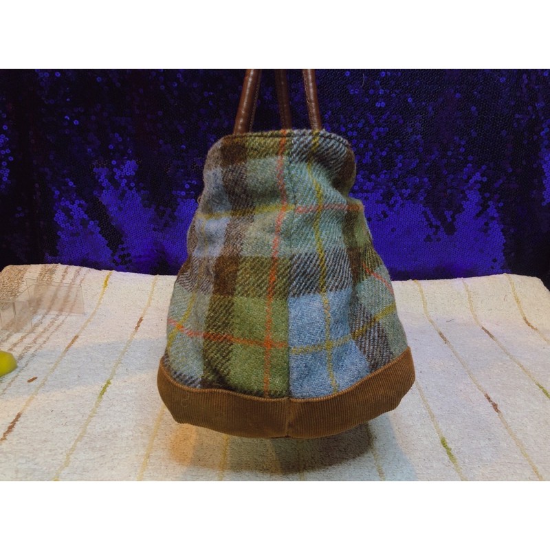 harris-tweed-shoulder-bag-แท้